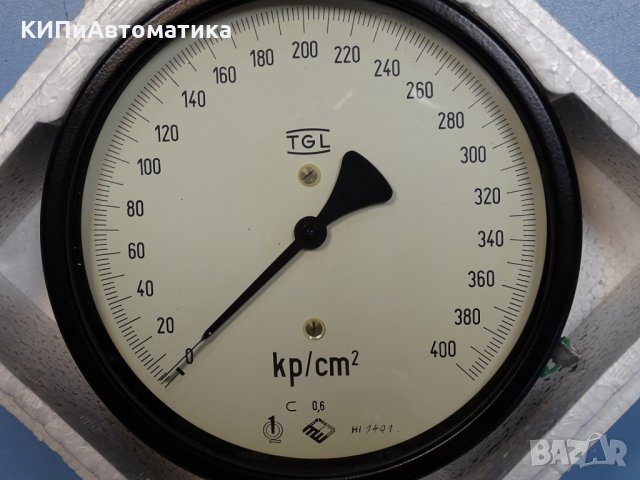 мaнометър TGL 16374 ф160 0-400kp/cm2 G1/2, снимка 2 - Резервни части за машини - 35874155