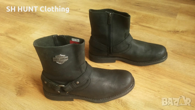 HARLEY DAVIDSON Scout Boot Leather размер EUR 45 обувки естествена кожа - 2391, снимка 3 - Мъжки боти - 53866371