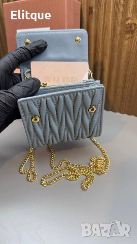 чанта / портмоне miu miu в кутия  от естествена кожа , снимка 7 - Чанти - 52940421