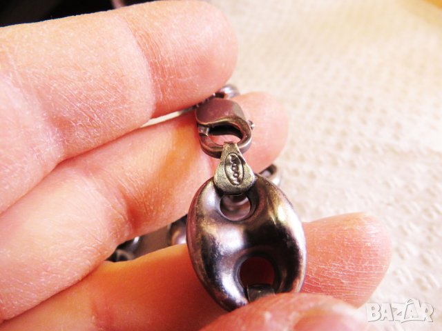 Зверски Масивен старинен Мъжки красив сребърен синджир, сребърен ланец с солидна плетка сребро, снимка 3 - Колиета, медальони, синджири - 35865154