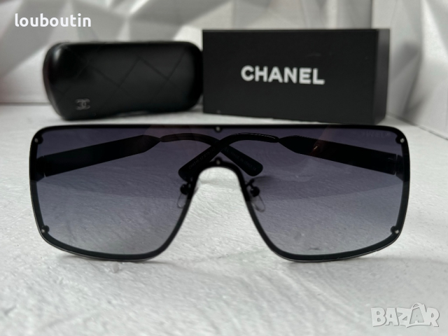 CH дамски слънчеви очила маска с лого, снимка 3 - Слънчеви и диоптрични очила - 44700986