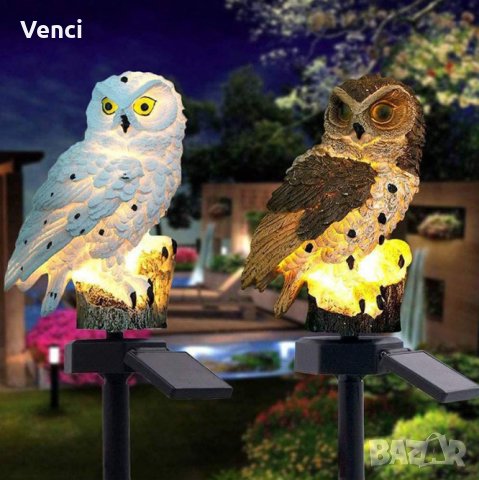 🌃 LED Соларна лампа Бухал 🦉