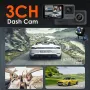 WiFi видео регистратор DVR  с 3 камери Dash Cam от Smars, снимка 3