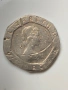 Twenty pence 1984 mint error, снимка 1