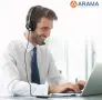 Нови Жични USB слушалки Arama с микрофон за офис, кол център и онлайн уроци, снимка 6
