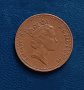 1 пени Великобритания 1986 Кралица Елизабет II  Монета от Обединеното Кралство , снимка 1
