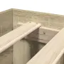 vidaXL Рамка за легло без матрак сонома дъб 140x190 см инженерно дърво, снимка 9