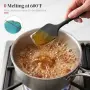 Комплект 3 силиконови шпатули, термоустойчиви до 315 °C, черни, снимка 4