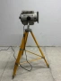 Винтидж индустриален прожектор на дървен статив, снимка 5