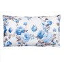 Декоративна възглавница Blue Floral,  50x30cм, Бял/ син, снимка 2