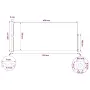 vidaXL Прибираща се дворна странична тента, 220x514 см, кремава, снимка 9