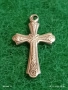 Винтидж бижу сребърен кръст красива орнаментика ювелирна изработка 52492, снимка 2