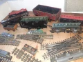 Лот части влакче вагони конструктор релси - стара игра, снимка 7