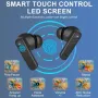 Безжични слушалки, интелигентен сензорен екран, Bluetooth 5.4, ANC/ENC, HiFi стерео, IPX5, черни, снимка 4