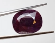 Голям естествен рубин в пурпурно червен цвят 9.83кт.! Сертифициран! Нов!, снимка 10