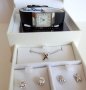 PIERRE CARDIN комплект бижута и елегантен часовник, снимка 1 - Дамски - 44412421
