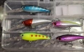 Комплект воблери за спининг – различни модели и цветове + кутии, снимка 2