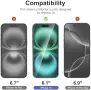 Нов комплект за Айфон 3x Стъклен протектор за iPhone 16 6.1 + 3x протектор за камера, снимка 2