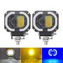 Халоген Лупа Мотоциклетни фарове №3744 LED светлина за мъгла Explorers Offroad Angel Eyes LED, снимка 2