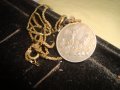 ПОЗЛАТЕН СТАРИНЕН ДВУСТРАНЕН МЕДАЛЬОН с ПОЗЛАТЕНА ВЕРИЖКА МНОГО РЯДЪК 24423, снимка 8