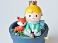Мини Кашпа Малкият Принц и Лисицата / Коледен Подарък за Най-Добра Приятелка или Колежка / Саксии, снимка 4