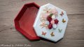 Ръчно изработена дървена кутия за бижута, снимка 3