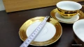 стар български порцелан чаени чаши барок , снимка 6
