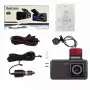 Видеорегистратор/Dash Cam, предна и задна камери, FULL HD, дисплей 4", детекция на движение, снимка 2