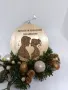 Дървена коледна декорация за елха, снимка 5