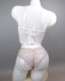 Телесни прозрачни бикини с дантела С/М размер, снимка 3
