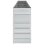 vidaXL Повдигната градинска леха, 320x40x77 см, стомана, сребриста, снимка 5