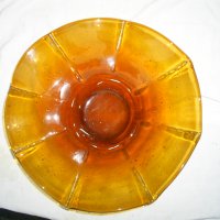 фруктиера - цветно стъкло от 70-те години,неизползвана, снимка 1 - Аксесоари за кухня - 39372267