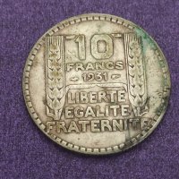 10 франка 1931 година , снимка 1 - Нумизматика и бонистика - 41482637