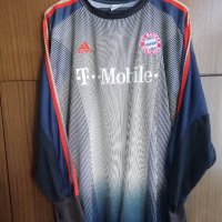 Bayern Munich Oliver Kahn Adidas оригинална вратарска футболна тениска фланелка Оливър Кан Байерн, снимка 2 - Тениски - 41736509