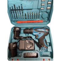 Акумулаторен   винтоверт Makita 12V + 2 батерии, снимка 2 - Винтоверти - 42688687