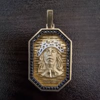 Златен медальон , снимка 2 - Колиета, медальони, синджири - 39048008