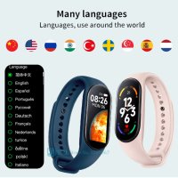 Фитнес гривна M7 Pro, Smart Band M7, Кръвно налягане, Сатурация и сърдечен ритъм,спорт, снимка 1 - Смарт часовници - 41020598