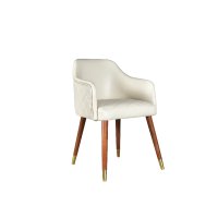 Трапезен стол, Cremoso, Бял, снимка 1 - Столове - 41017807