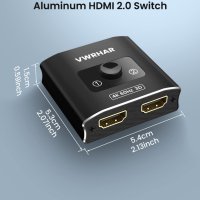 HDMI превключвател сплитер 4K@60hz, снимка 7 - Мрежови адаптери - 40774577