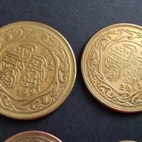 Монети. Тунис . 5 , 2, 1 и 1/2 динар, 10,  20, 50 и 100  милима. 8 бройки. , снимка 13 - Нумизматика и бонистика - 39482442