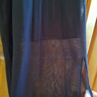 Сиво-черен фин панталон от еластичен тюл, XL/2XL, снимка 2 - Панталони - 41982494