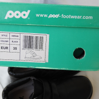 Детски кожени боти черни обувки с лепки POD Footwear НОВИ (35), снимка 9 - Детски боти и ботуши - 44718208