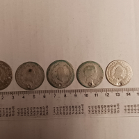 Монети Австрия 20 кройцера , сребро , 5 броя , за накит, снимка 2 - Нумизматика и бонистика - 44653704