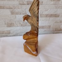 Стара дървена фигура - Орел - дърворезба, снимка 7 - Антикварни и старинни предмети - 37849319
