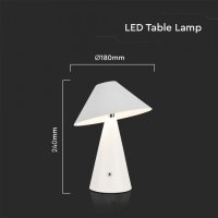 Настолна LED Лампа 3W Димиране Бяла Презареждане 3в1, снимка 5 - Настолни лампи - 41139737