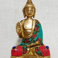 Буда статуя с естествен корал 2, снимка 1 - Статуетки - 35778984