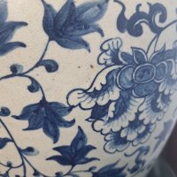 YUAN DYNASTY blue and white vase  , китайска ваза, снимка 8 - Антикварни и старинни предмети - 41681456