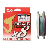 Плетено влакно Daiwa J-BRAID GRAND X8 MULTICOLOUR (мултиколор) на 300m, снимка 1 - Такъми - 41583025