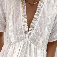 Дамска елегантна блуза в бяло, снимка 5 - Корсети, бюстиета, топове - 39994009