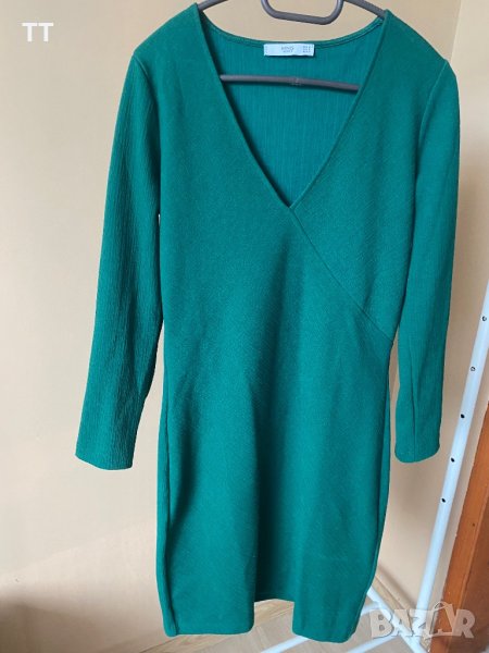 Зелена рокля Манго М размер, снимка 1